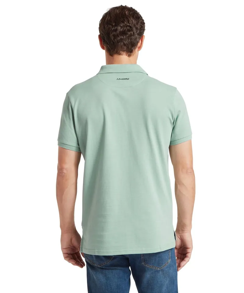 Schoffel Country St Ives Polo Shirt in Surf Blue-4