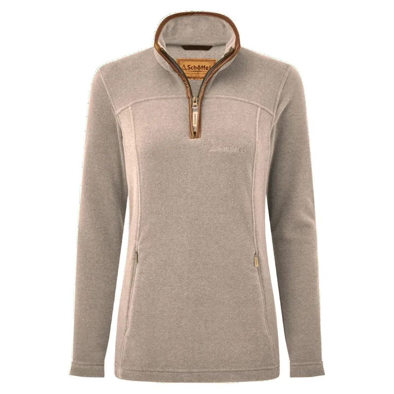 Schoffel Country Tilton II 1/4 Zip Fleece in Mushroom