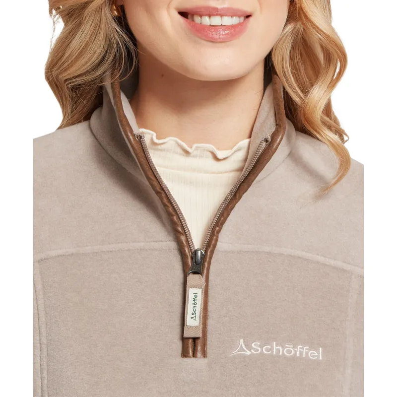 Schoffel Country Tilton II 1/4 Zip Fleece in Mushroom-5