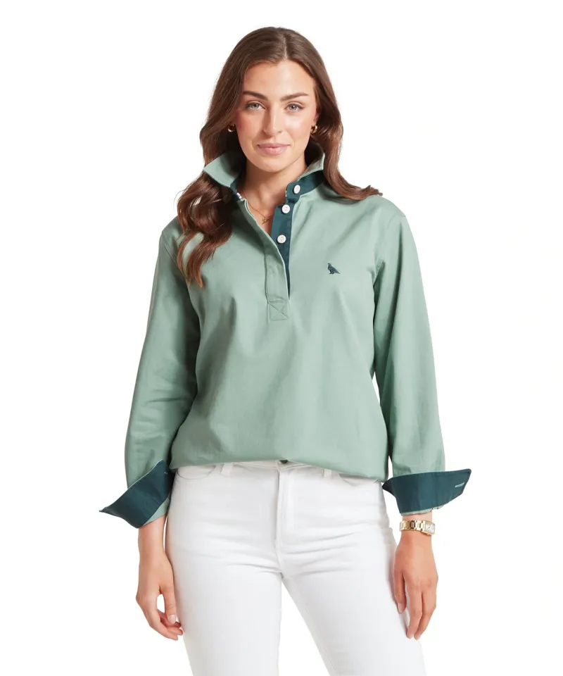 Schoffel Country Treloyhan Deck Shirt in Surf Blue-1