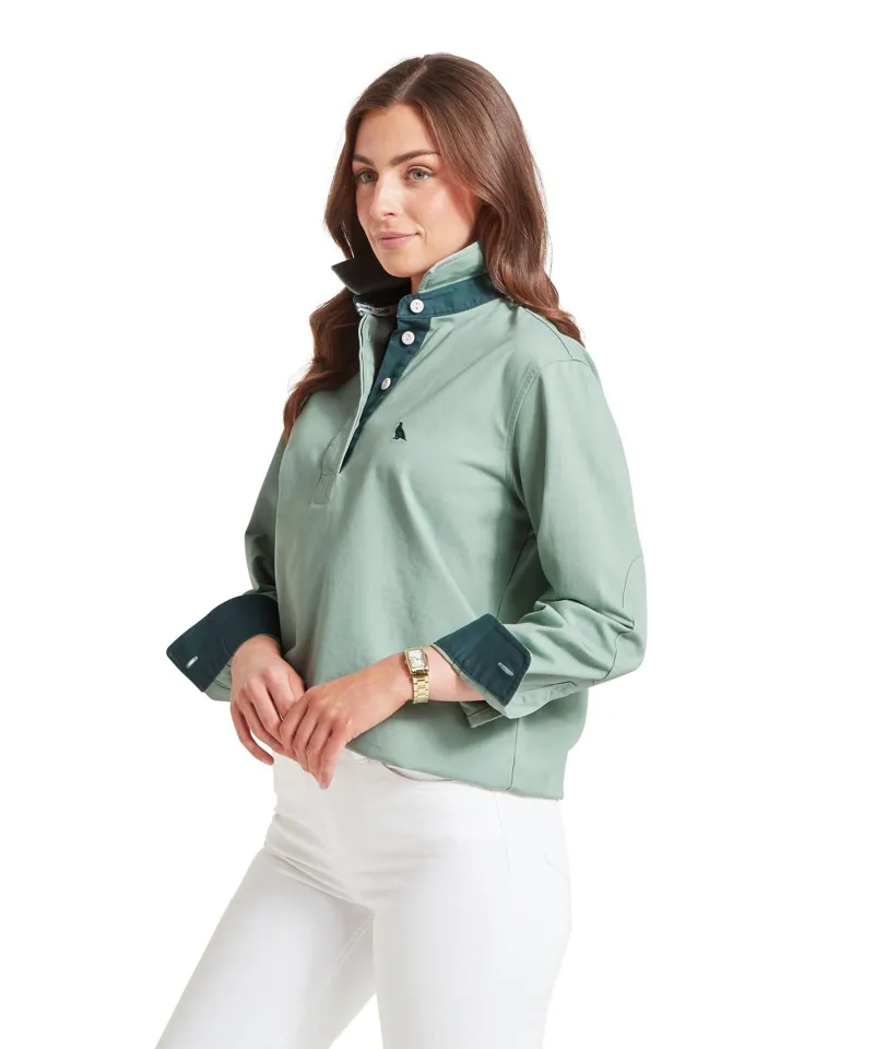 Schoffel Country Treloyhan Deck Shirt in Surf Blue-3