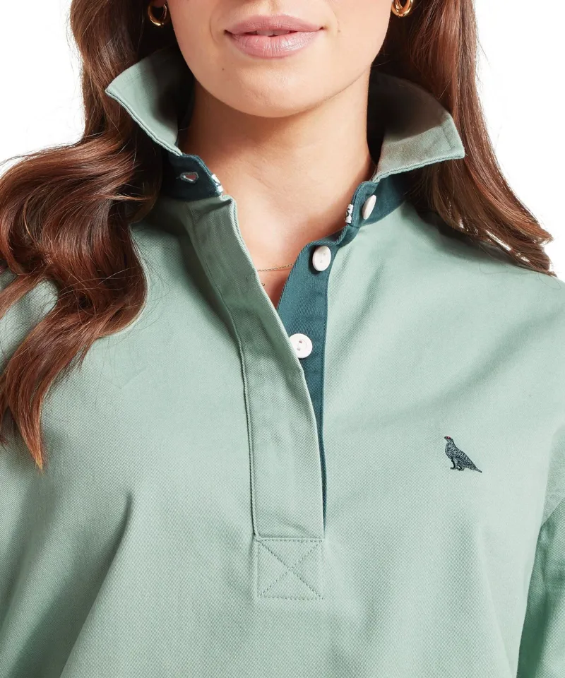 Schoffel Country Treloyhan Deck Shirt in Surf Blue-4
