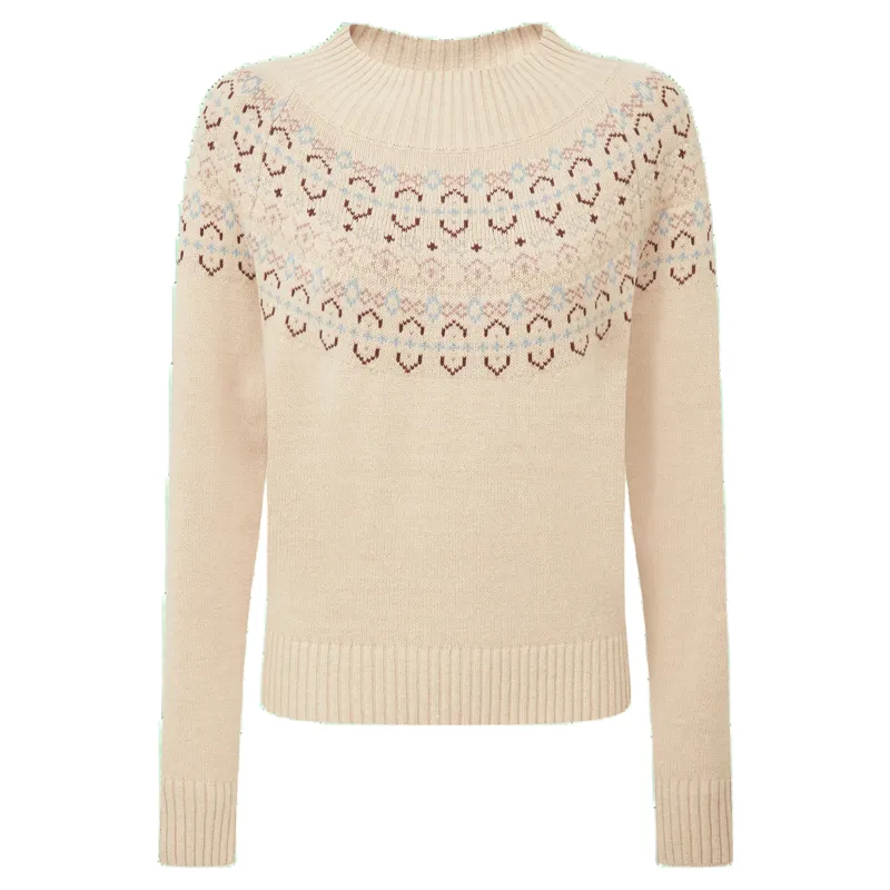 Schoffel Country Tresness Fairisle Jumper in Port/Lake Blue