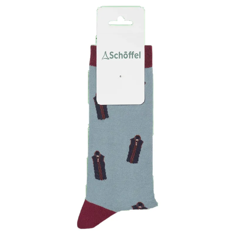 Schoffel Country Women's Single Cotton Sock Lyndon 4-7 in Sterling Blue
