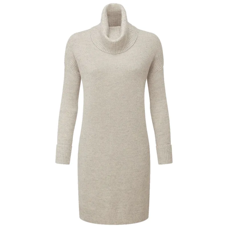 Schoffel Filey Roll Neck Dress Oat Grey