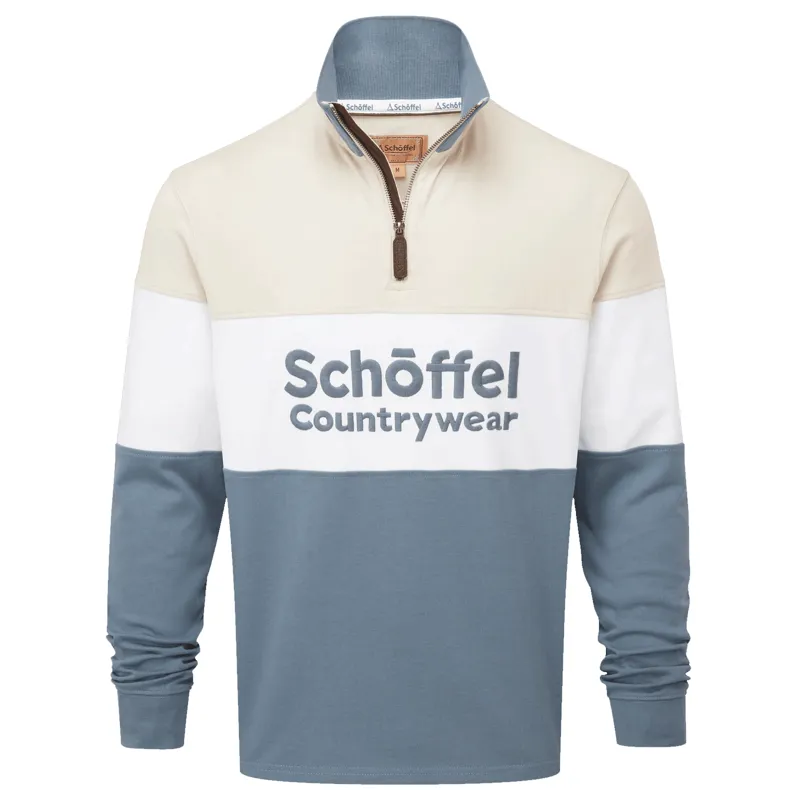 Schoffel Exeter Heritage Quarter Zip Jumper Stone