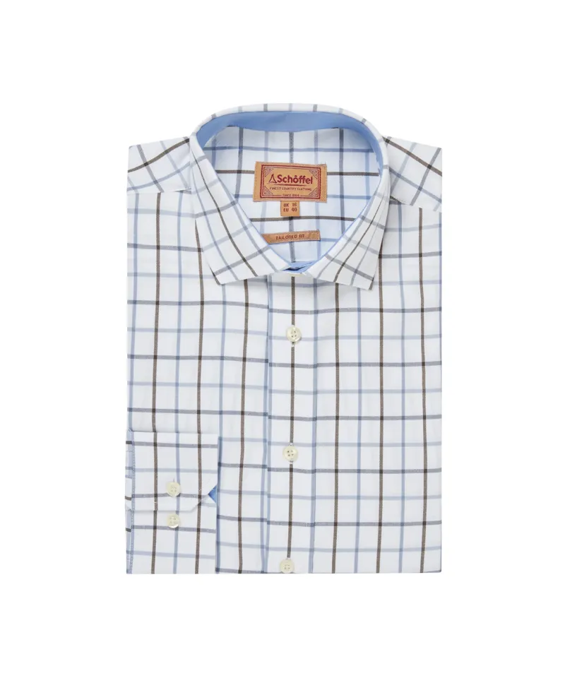 Schoffel Baconsthorpe Tailored Shirt Mountain Blue