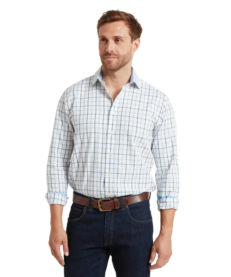 Schoffel Baconsthorpe Tailored Shirt Mountain Blue-1
