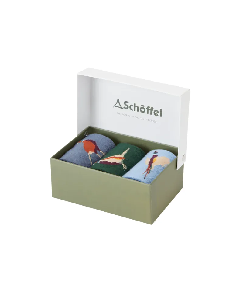 Schoffel Mens Bamboo Socks Pheasant Mix