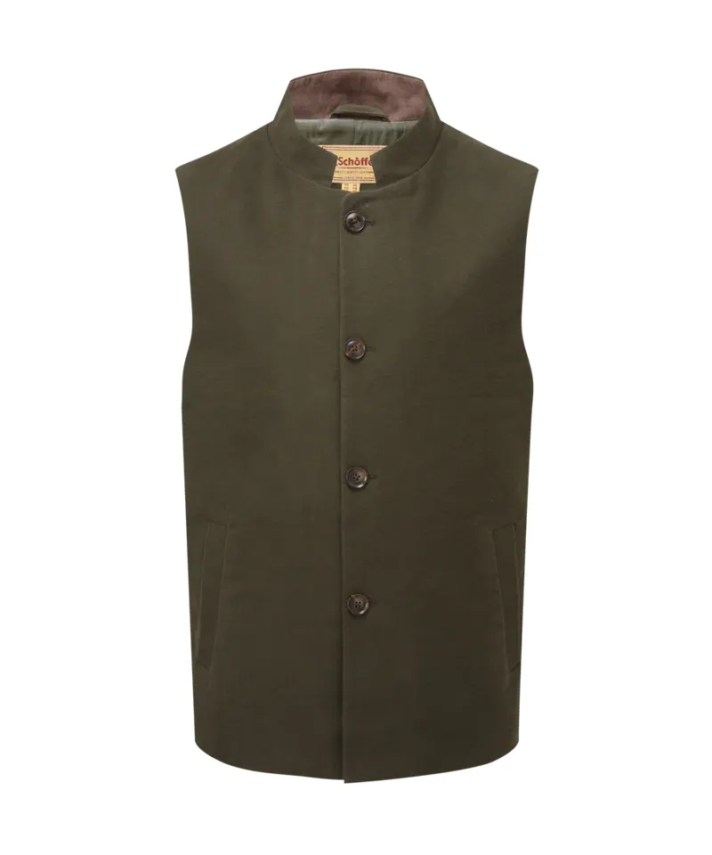 Schoffel Barnsdale Nehru Waistcoat Forest