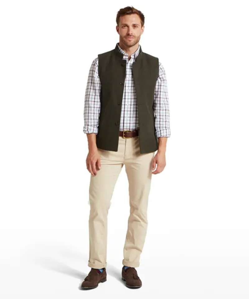 Schoffel Barnsdale Nehru Waistcoat Forest-4