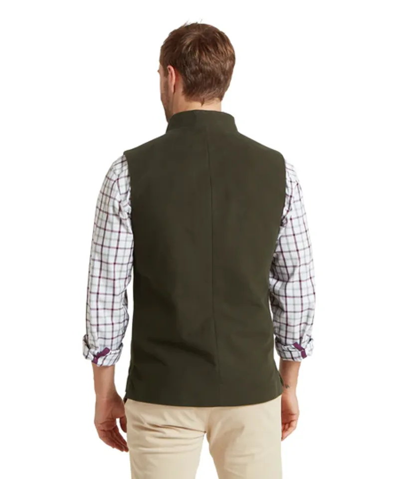 Schoffel Barnsdale Nehru Waistcoat Forest-2