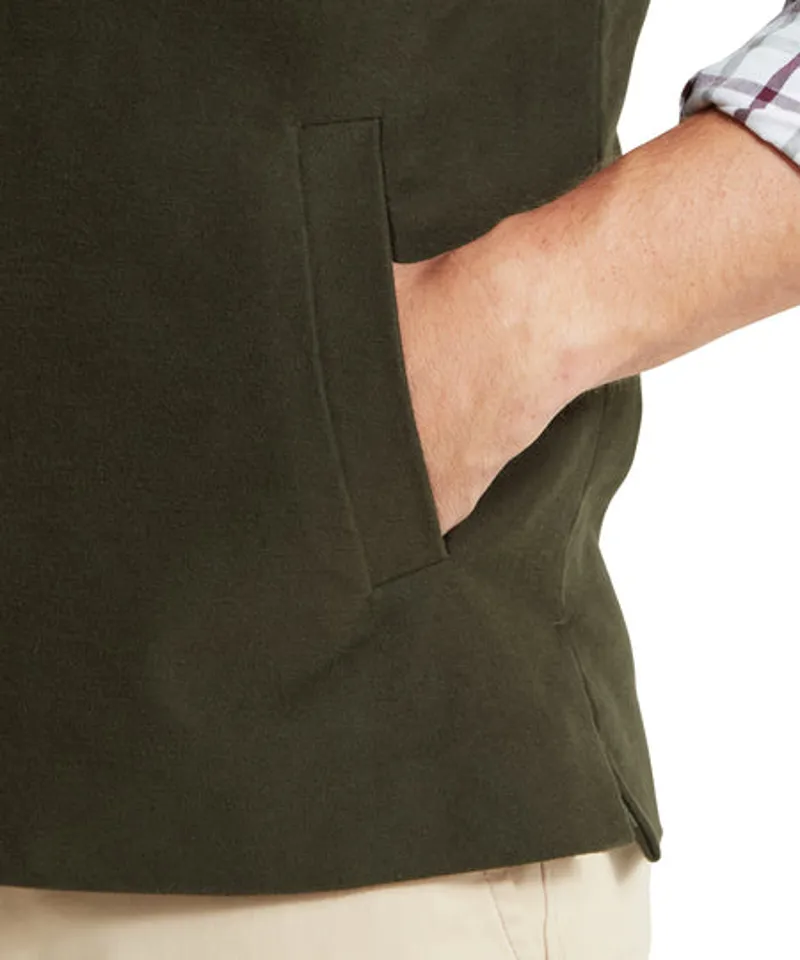 Schoffel Barnsdale Nehru Waistcoat Forest-1