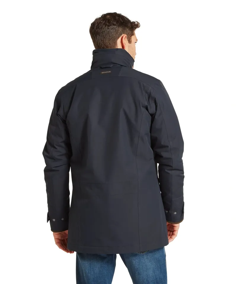 Schoffel Country Barrow Country Coat in Carbon Navy-4