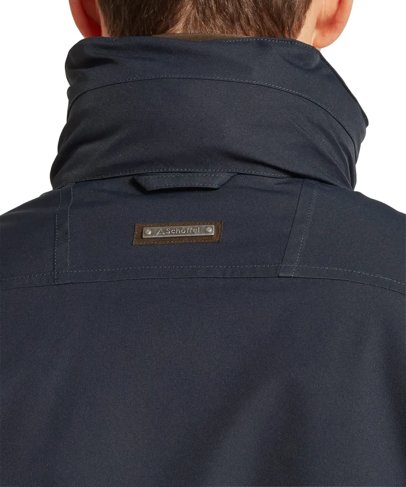 Schoffel Country Barrow Country Coat in Carbon Navy-10