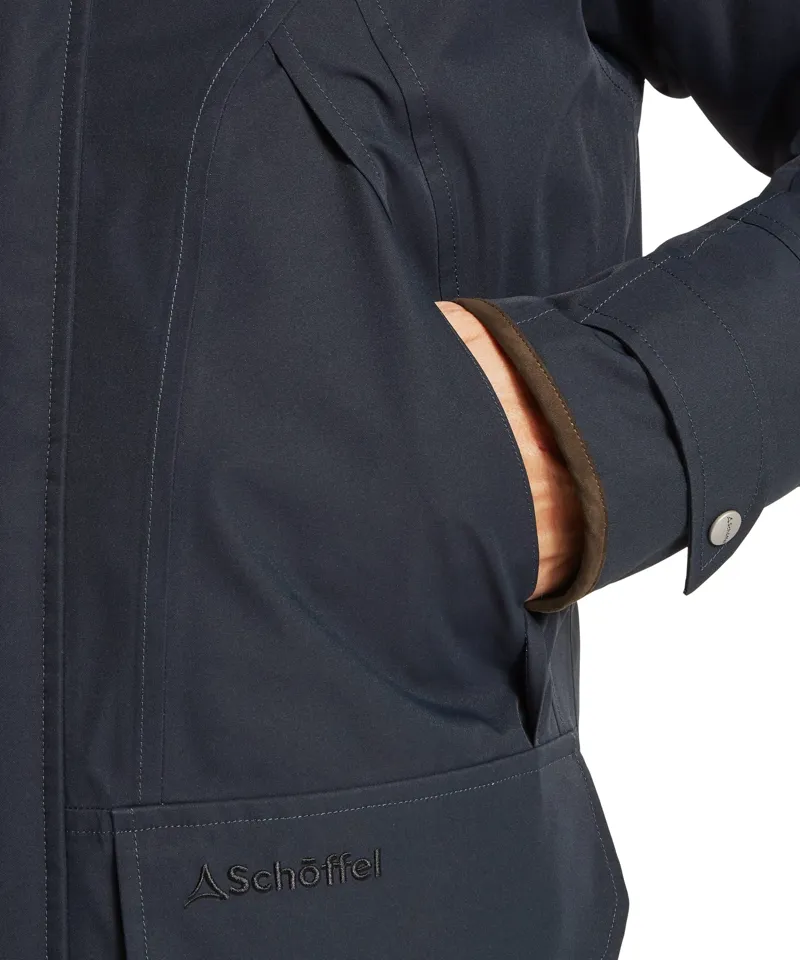 Schoffel Country Barrow Country Coat in Carbon Navy-7