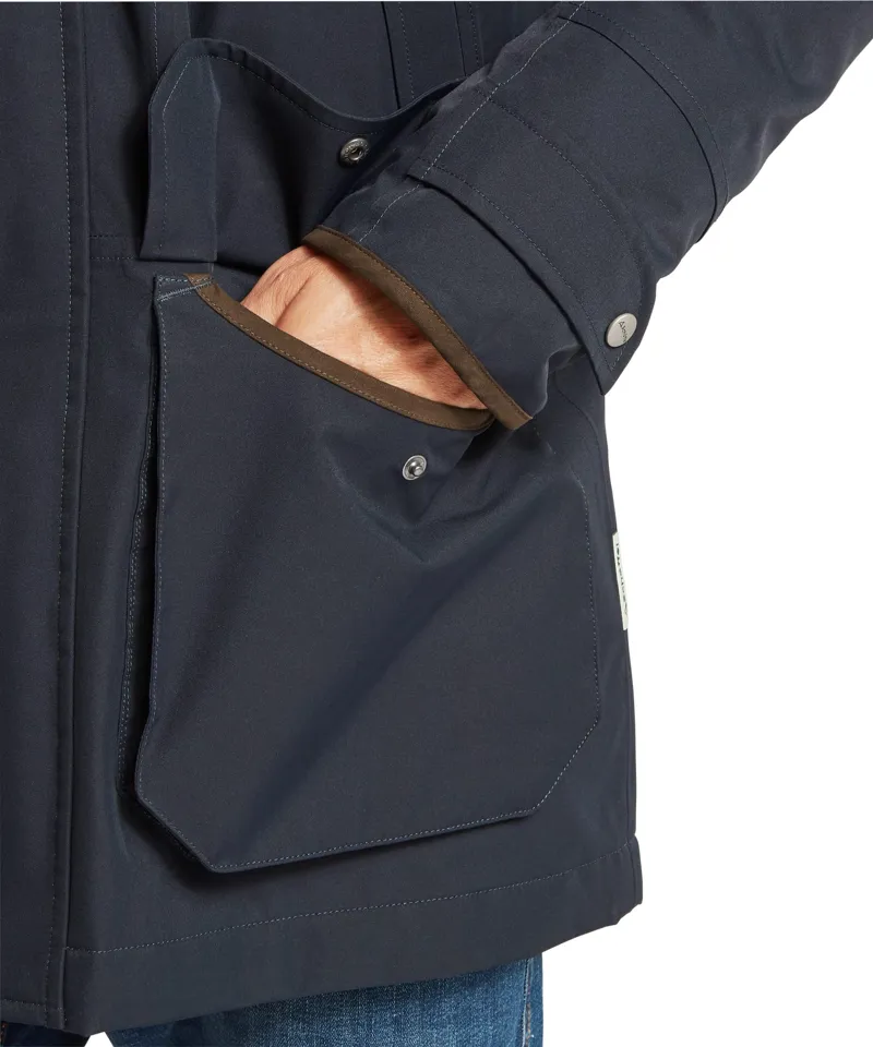Schoffel Country Barrow Country Coat in Carbon Navy-8