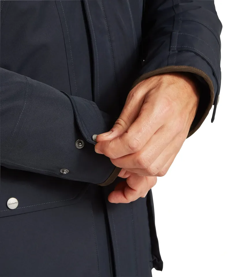 Schoffel Country Barrow Country Coat in Carbon Navy-9