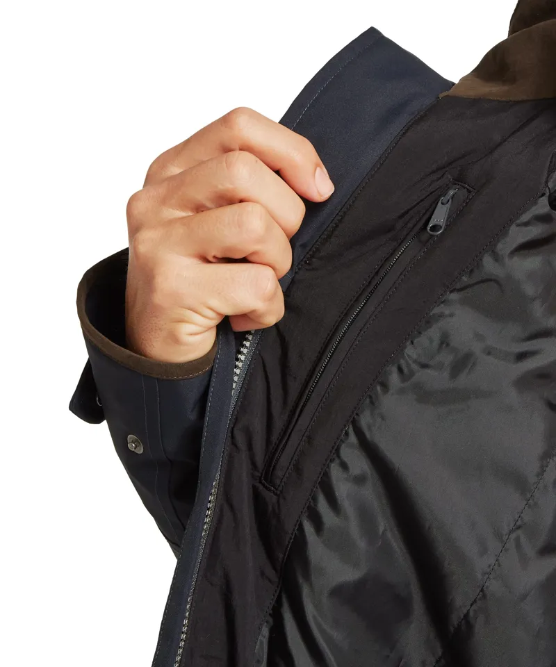 Schoffel Country Barrow Country Coat in Carbon Navy-11
