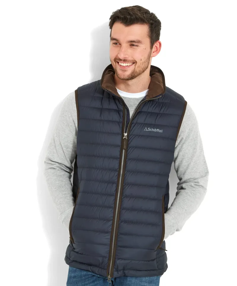 Schoffel Country Bowden Down Gilet in True Navy-1