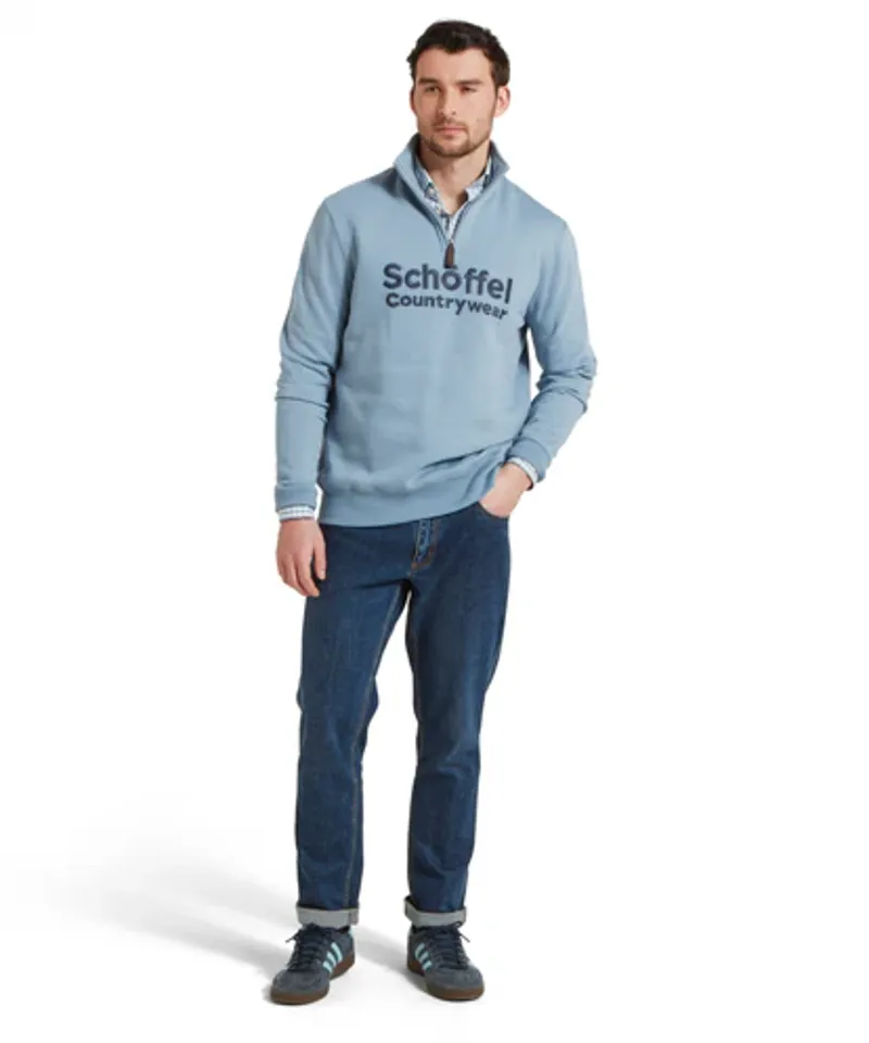 Schoffel Bude Sweatshirt Pigeon Blue-1