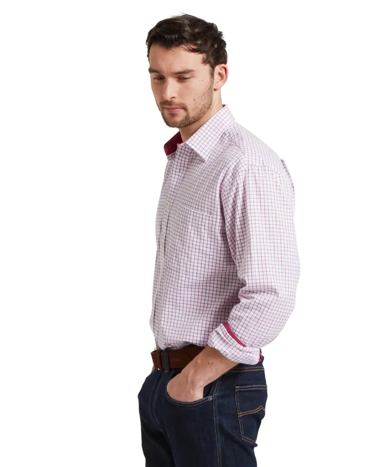Schoffel Cambridge Classic Shirt Raspberry-3
