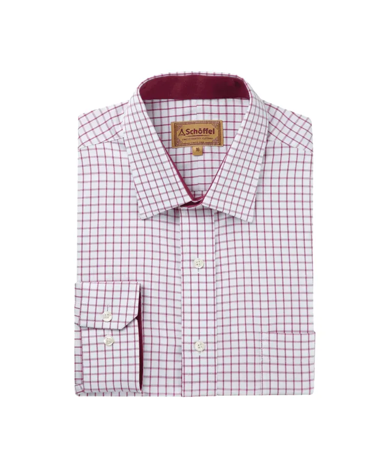 Schoffel Cambridge Classic Shirt Raspberry