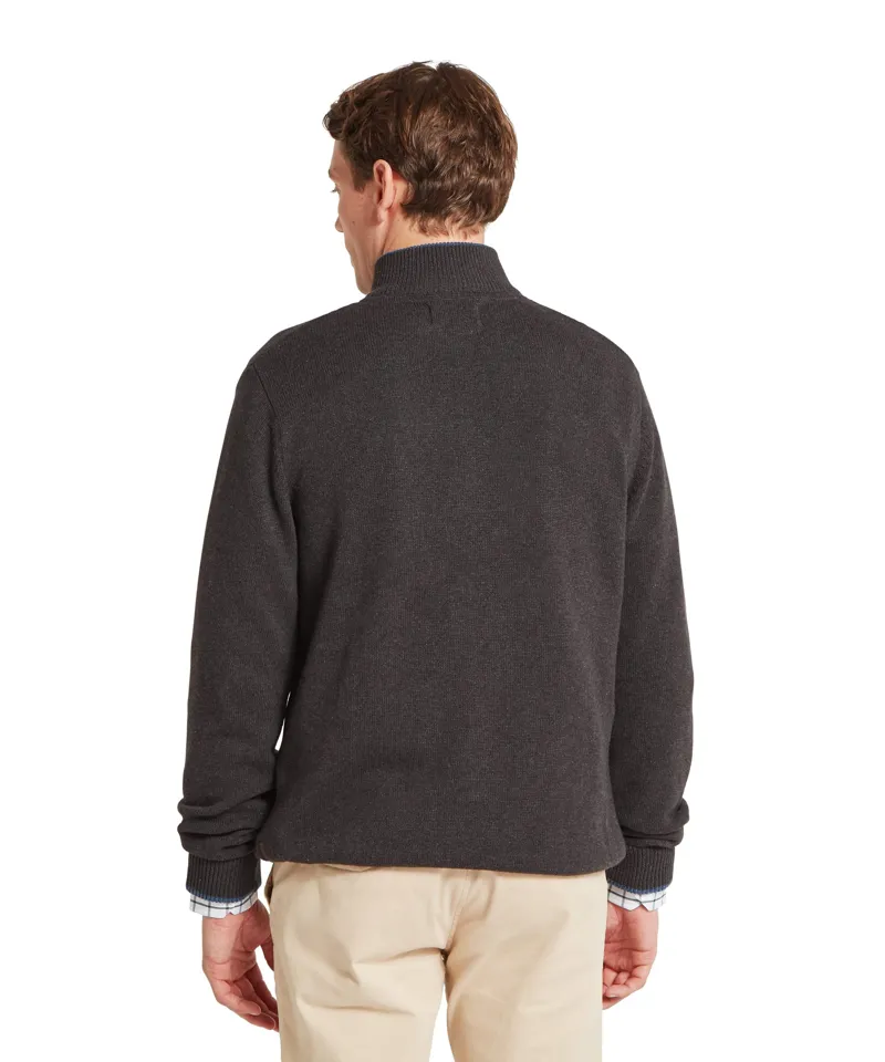 Schoffel Country Castlebay Quarter Zip Jumper in Charcoal-4