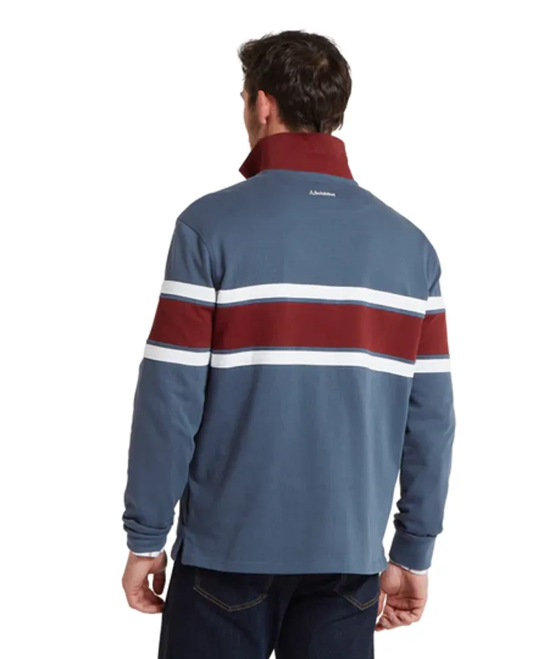 Schoffel Exmouth Heritage Quarter Zip Oxford Navy-4