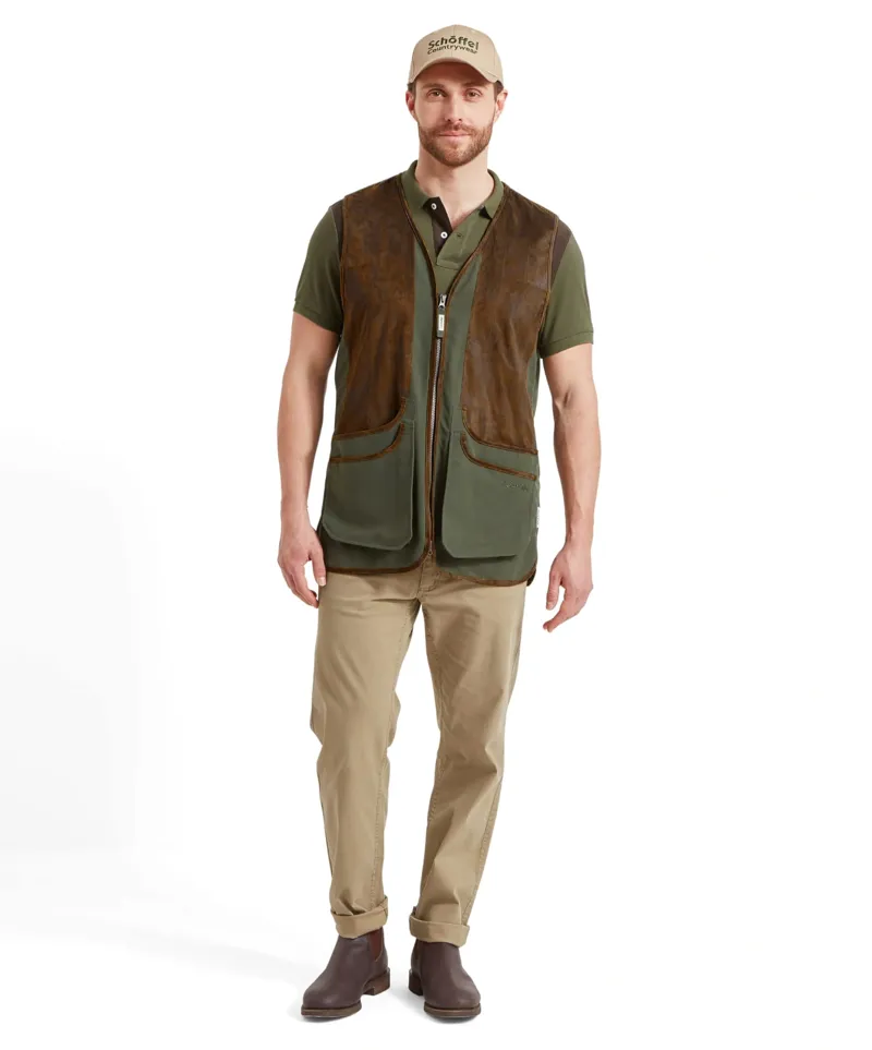 Schoffel Country Grimsthorpe Clay Vest in Forest-2
