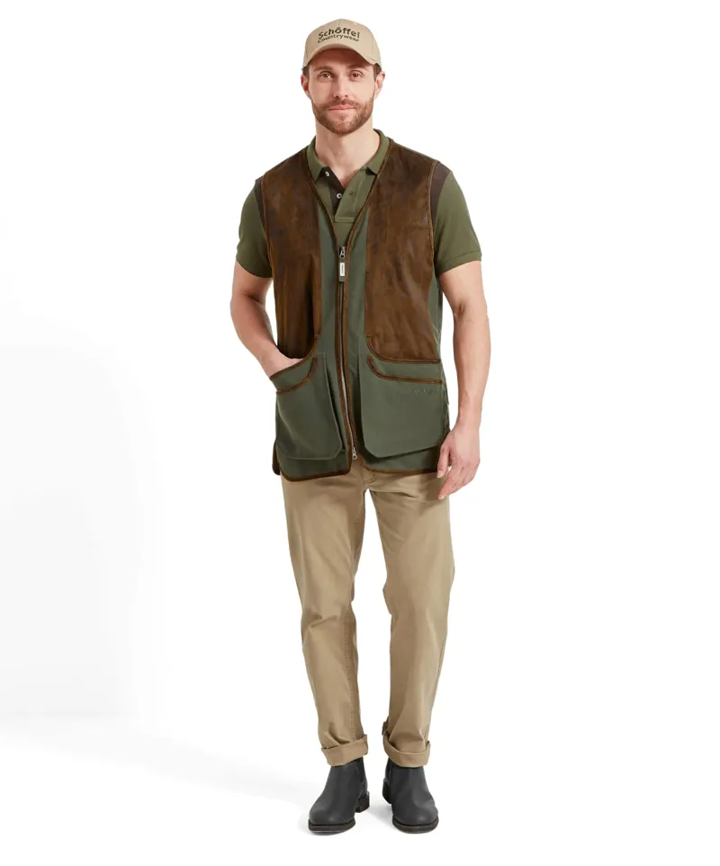 Schoffel Country Grimsthorpe Clay Vest in Forest-5