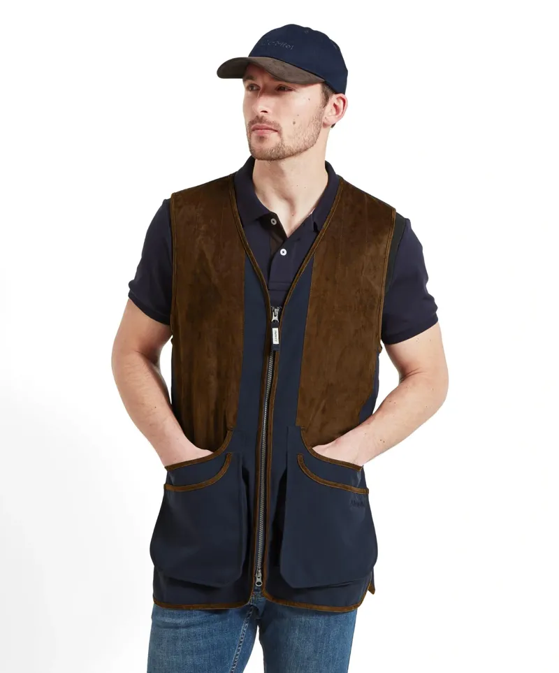 Schoffel Country Grimsthorpe Clay Vest in True Navy-1