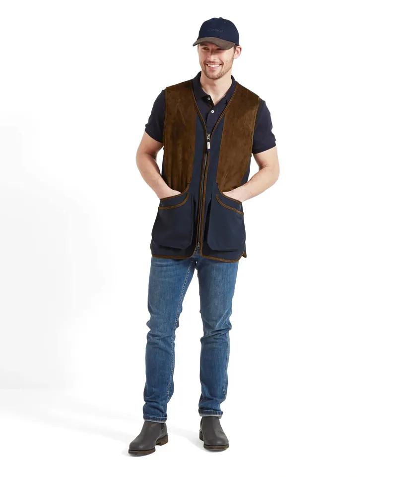 Schoffel Country Grimsthorpe Clay Vest in True Navy-2