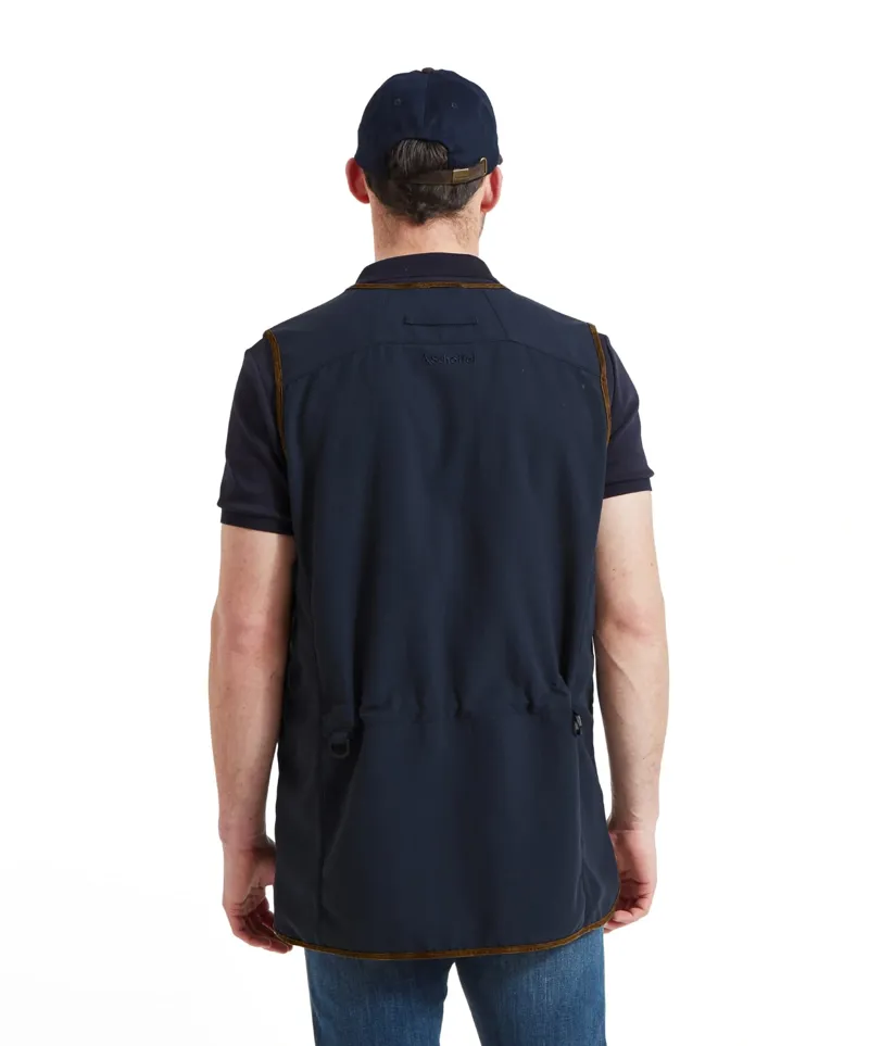 Schoffel Country Grimsthorpe Clay Vest in True Navy-4