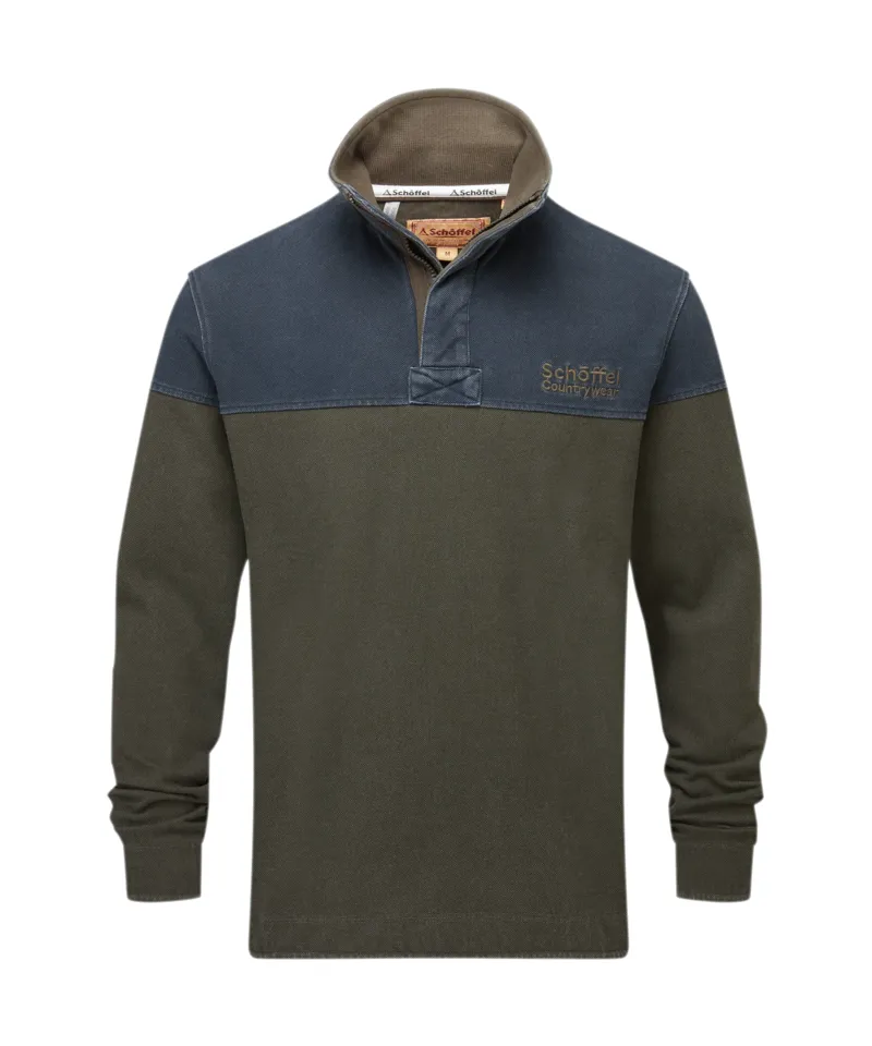 Schoffel Helford Sweatshirt Peat Green