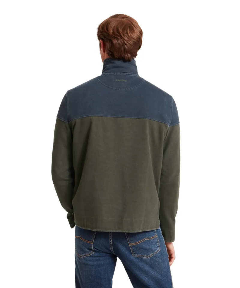 Schoffel Helford Sweatshirt Peat Green-2