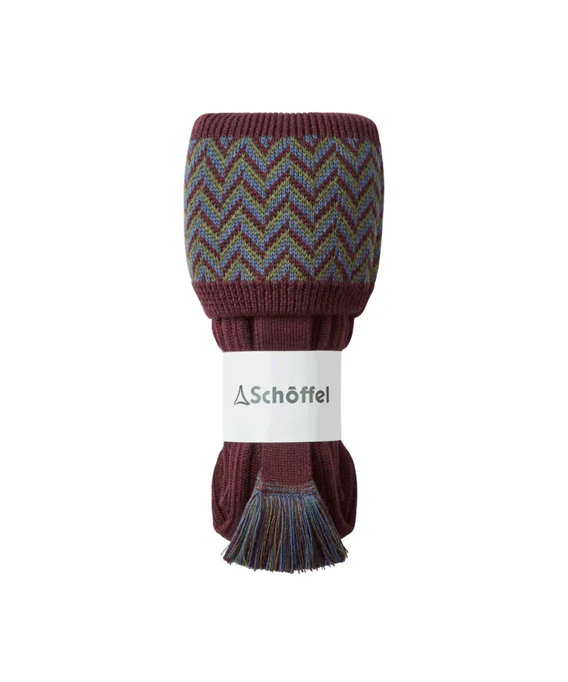 Schoffel Socks Herringbone Men's Wine