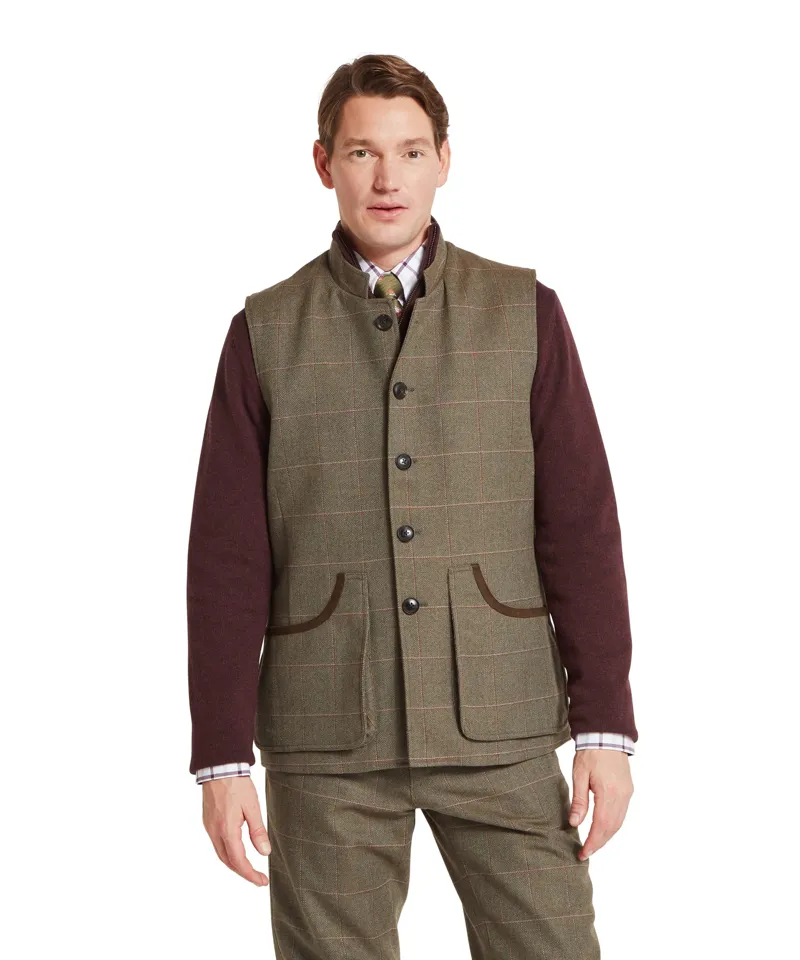 Schoffel Country Holcot Tweed Waistcoat in Lochlane-1