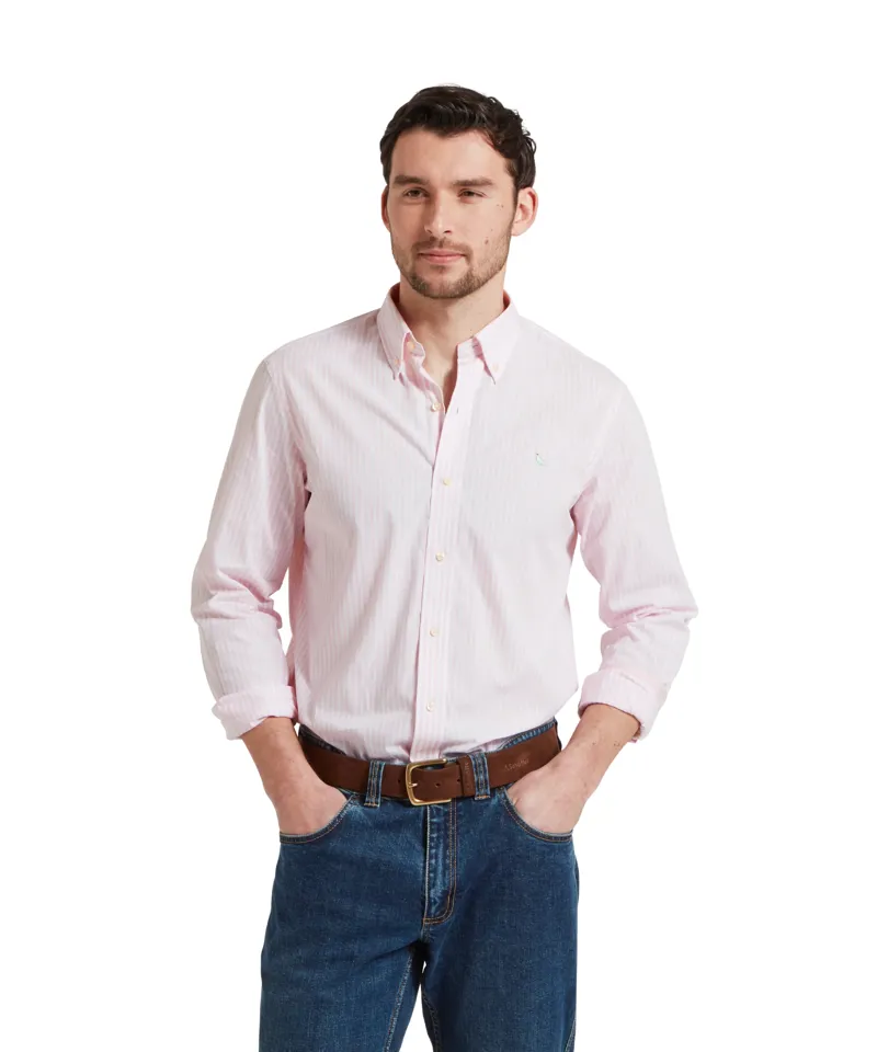 Schoffel Holme Striped Shirt Mauve Blush-1