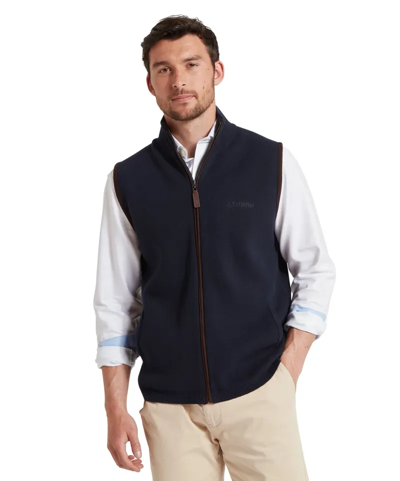 Schoffel Country Marlow Gilet in Navy-3