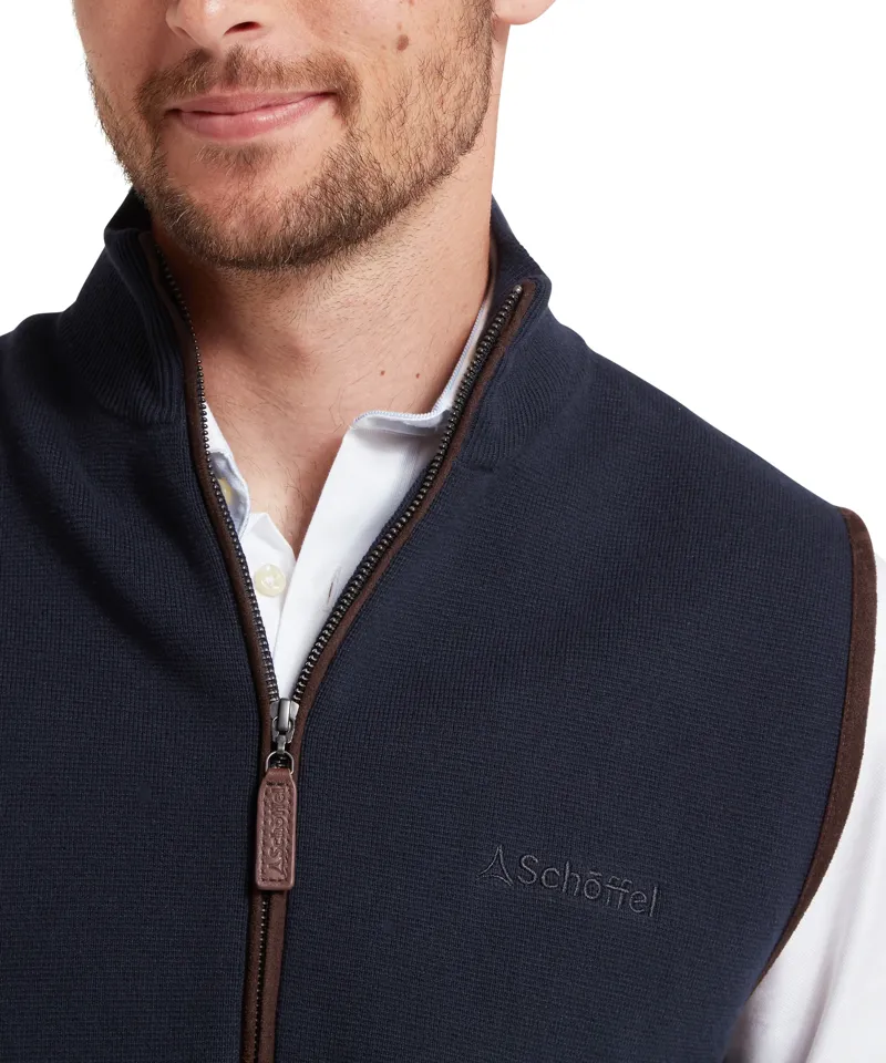 Schoffel Country Marlow Gilet in Navy-6
