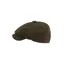 Schoffel Newsboy Cap Dark Olive Herringbone Tweed