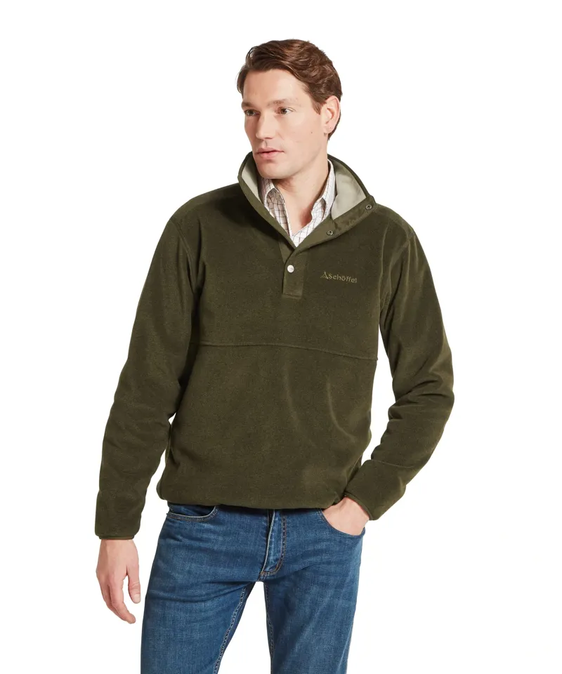 Schoffel Country Norton Fleece in Dark Olive-1
