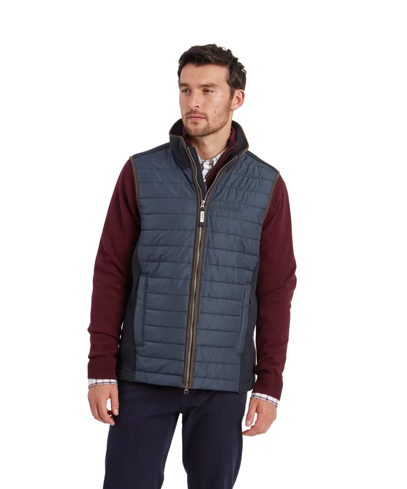 Schoffel Oakham Hybrid Gilet Petrol Blue-1