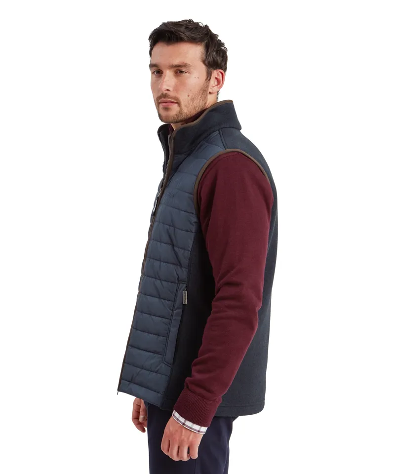Schoffel Oakham Hybrid Gilet Petrol Blue-2