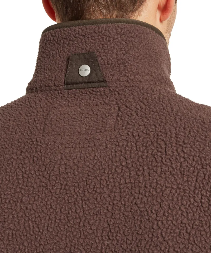 Schoffel Country Oakham Retro Fleece Gilet in Mahogany-8