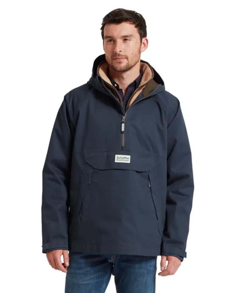 Schoffel Overton Waterproof Anorak Navy-1