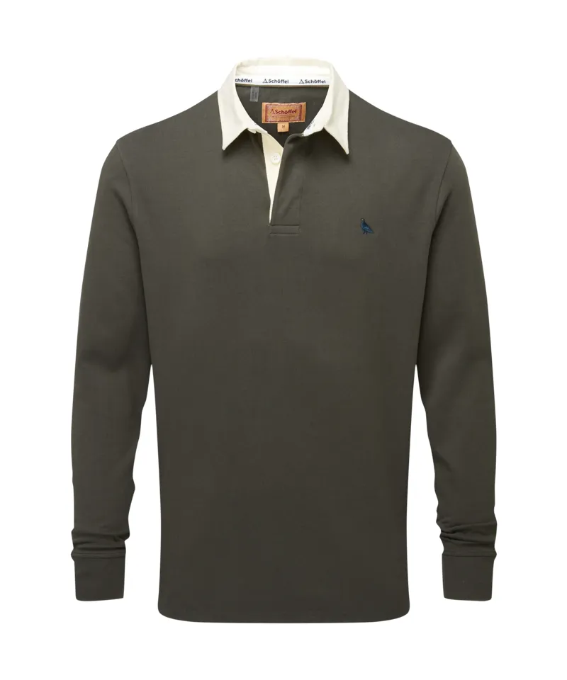 Schoffel Porthallow Rugby Shirt Peat Green