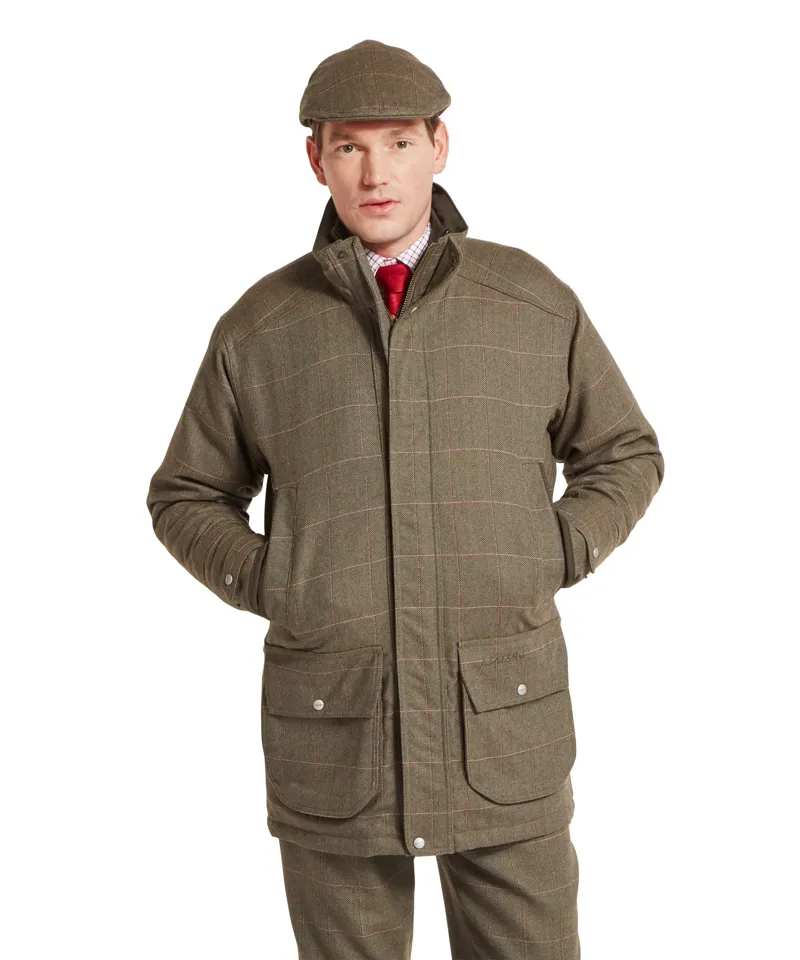 Schoffel Country Ptarmigan Tweed Classic Coat in Lochlane Tweed-1