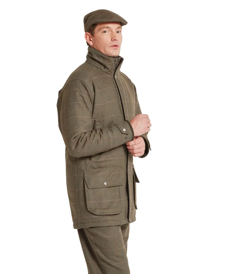Schoffel Country Ptarmigan Tweed Classic Coat in Lochlane Tweed-2